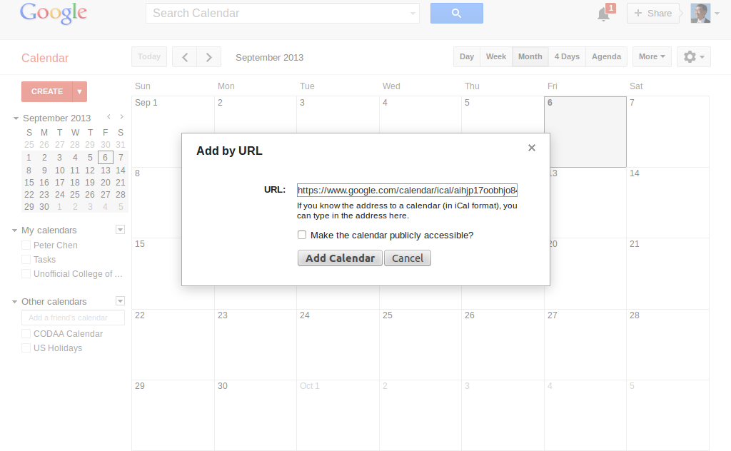 Unofficial College of DuPage Academic Calendar